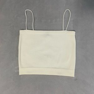 spaghetti strap tank white